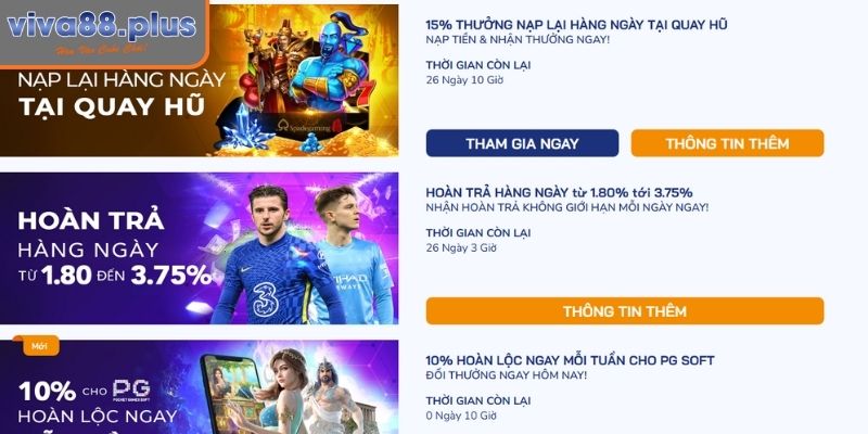 Khuyến mãi Viva88 bảo hiểm đặt cược lần đầu