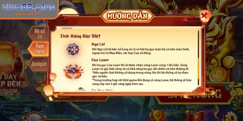 Vũ khí chơi bắn cá Quay Đèn Kéo Quân Viva88